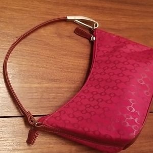 Chateau brand vegan leather and printed fabric